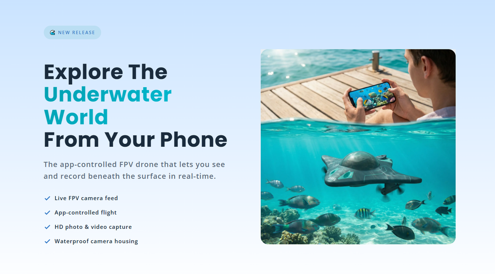 Mantavision™ App Controlled Rc Boat